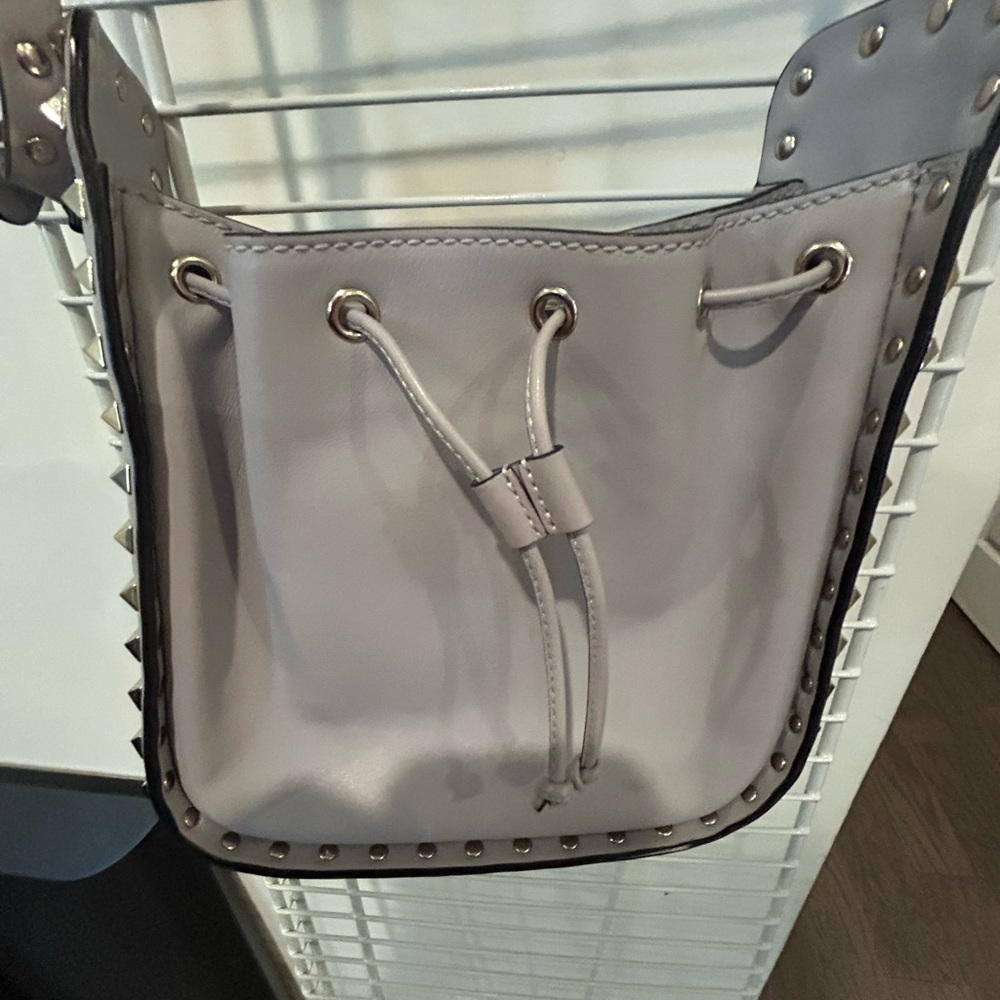 VALENTINO STUDDED GREY BAG - Picture 4 of 6